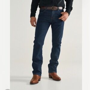 C28 Tecovas Slim Jean Dark Blue Italian Denim Mens 40x32 32SLDW Made in USA
